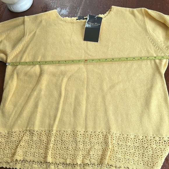 TERRY LEWIS YELLOW SWEATER Size 1X - Picture 7 of 10